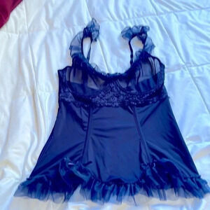 Coquette blue bustier size medium
